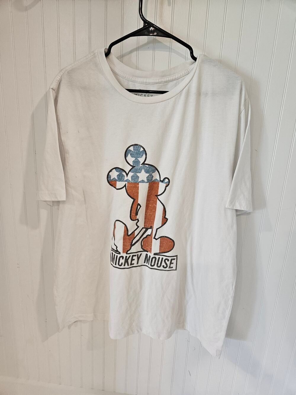 Disney Mickey Mouse Patriotic American Flag T-Shirt Unisex XXL